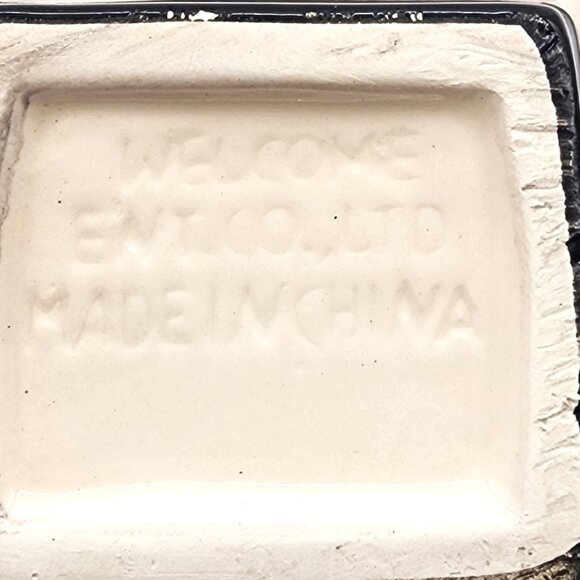 WELCOME ENT. CO. LTD. Vintage Ceramic REFRIGERATOR Creamer Kitchen Country Farm - Picture 8 of 11